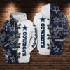 Dallas Cowboys Nfl Football White 3D All Over Print Zip Up Hoodie Option Dallas Cowboys NFL Football White 3D All Over Print Zip Up Hoodie Option 1