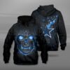 Dallas Cowboys NFL Hello Darkness My Old Friend Skull 3D All Over Print Zip Up Hoodie Option 1
