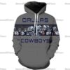 Dallas Cowboys Nfl Logo 3D Printed Pullover Zip Up Hoodie Dallas Cowboys NFL Logo 3D Printed Pullover Zip Up Hoodie 1