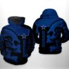 Dallas Cowboys Nfl Skull 3D All Over Print Zip Up Hoodie Option Dallas Cowboys NFL Skull 3D All Over Print Zip Up Hoodie Option 1