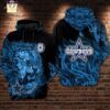 Dallas Cowboys NFL Tiger Smoke Blue 3D All Over Print Zip Up Hoodie Option 1