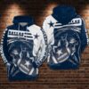 Dallas Cowboys Nfl White 3D All Over Print Zip Up Hoodie Option Dallas Cowboys NFL White 3D All Over Print Zip Up Hoodie Option 1