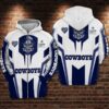 Dallas Cowboys Skull 3D All Over Print Zip Up Hoodie Option Dallas Cowboys Skull 3D All Over Print Zip Up Hoodie Option 1