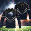 Dallas Cowboys Skull Wings Unisex 3D All Over Print Zip Up Hoodie Option 1