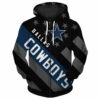 Dallas Cowboys Zipper Hoodies Striped Banner Gifts for Fans 1