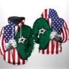 Dallas Stars Nhl Us Flag 3D All Over Print Zip Up Hoodie Option Dallas Stars NHL US Flag 3D All Over Print Zip Up Hoodie Option 1