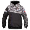 Denver Broncos Military 3D All Over Print Zip Hoodie Show Your Team Spirit and Support 1