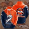 Denver Broncos NFL 3D All Over Print Zip up Hoodie Perfect for Game Day 1