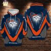 Denver Broncos Nfl United Orange All Over Print Zip Up Hoodie Denver Broncos NFL United Orange All Over Print Zip Up Hoodie 1