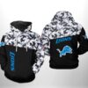 Detroit Lions NFL Camo Veteran Team 3D All Over Print Zip up Hoodie 1