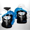 Detroit Lions NFL Skull Punisher Team 3D All Over Print Zip up Hoodie 1