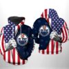 Edmonton Oilers Nhl Us Flag 3D All Over Print Zip Up Hoodie Edmonton Oilers NHL US Flag 3D All Over Print Zip up Hoodie 1