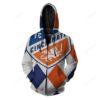 FC Cincinnati NFL Football Big Logo 3D All Over Print Zip up Hoodie 1