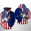 FIU Golden Panthers NCAA US Flag 3D All Over Print Hoodie Zip up Hoodie 1