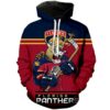Florida Panthers Hoodie Mascot 3D Printed Gifts for Fans 1