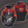 Georgia Bulldogs Hoodie 3D Smile Skull Death Georgia Bulldogs Gift 0