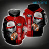 Georgia Football Hoodie 3D Jack Skellington Georgia Bulldogs Gift 0