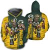 Green Bay Packers Hoodies Mens Mascot 3D Ultra Cool Gifts for Fans 1