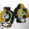 Green Bay Packers NFL Grateful Dead 3D All Over Print Hoodie with Zipper 1