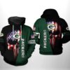 Green Bay Packers Nfl Us Flag Skull Team 3D All Over Print Zip Up Hoodie Option Green Bay Packers NFL US Flag Skull Team 3D All Over Print Zip up Hoodie Option 1