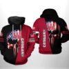 Houston Cougars Ncaa Us Flag Skull 3D All Over Print Hoodie, Zip-Up Hoodie Houston Cougars NCAA US Flag Skull 3D All Over Print Hoodie Zip up Hoodie 1