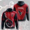 Houston Texans Battle Red 3D All Over Print Zip Up Hoodie Personalized NFL Hoodie 1