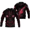 Houston Texans Lava Skull 3D All Over Print Zip Up Hoodie Personalized NFL Hoodie 1