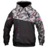 Houston Texans Military 3D Hoodie Zip Hoodie NFL 3D All Over Print Hoodie Zip Hoodie 1