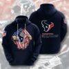 Houston Texans White Blue 3D All Over Print Zip Up Hoodie Houston Texans White Blue 3D All Over Print Zip up Hoodie 1
