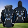 Indianapolis Colts American Football Sporty Design 3D All Over Print Zip Hoodie Perfect Gift for NFL Fans 1