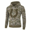 Indianapolis Colts Camo Hoodie 3D Printed Gifts for Fans Indianapolis Colts Camo Hoodie 3D Printed Gifts for Fans 1