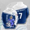 Indianapolis Colts Jacoby Brissett 3D Hoodie Zip Hoodie NFL 3D All Over Print Hoodie Zip Hoodie 1