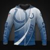 Indianapolis Colts Light Blue 3D Hoodie Zip Hoodie NFL 3D All Over Print Hoodie Zip Hoodie 1