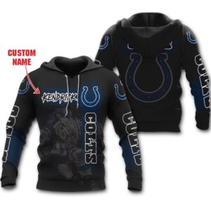 Homepage 5 (Parallax) Indianapolis Colts Mascot Design Custom Name 3D Hoodie Zip Hoodie NFL 3D All Over Print Hoodie Zip Hoodie 1