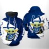 Indianapolis Colts NFL Baby Yoda Team 3D All Over Print Zip up Hoodie Option 1
