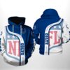 Indianapolis Colts NFL Team 3D All Over Print Zip up Hoodie Option 1