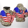 Indianapolis Colts NFL US Flag Camo Veteran Team 3D All Over Print Zip up Hoodie Option 1