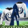 Indianapolis Colts Team Logo Grateful Dead 3D Hoodie Zip Hoodie NFL 3D All Over Print Hoodie Zip Hoodie 1
