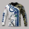 Indianapolis Colts White Blue Camo 3D Hoodie Zip Hoodie NFL 3D All Over Print Hoodie Zip Hoodie 1