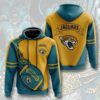 Jacksonville Jaguars Flame Ball 3D Hoodie Zip Hoodie NFL 3D All Over Print Hoodie Zip Hoodie 1