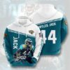 Jacksonville Jaguars Myles Jack Usa 776 3D Hoodie Zip Hoodie NFL 3D All Over Print Hoodie Zip Hoodie 1