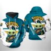 Jacksonville Jaguars NFL Baby Yoda Team 3D All Over Print Zip up Hoodie Option 1