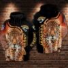 Jacksonville Jaguars NFL Football Tiger Fire 3D All Over Print Zip up Hoodie Option 1