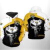 Jacksonville Jaguars NFL Skull Punisher Team 3D All Over Print Zip up Hoodie Option 1