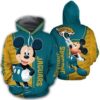 Jacksonville Jaguars With Mickey 3D Hoodie Zip Hoodie NFL 3D All Over Print Hoodie Zip Hoodie 1
