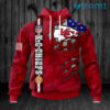 Kansas City Chiefs Hoodie 3D Red USA Flag Logo KC Chiefs Gift 0