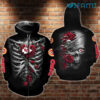 Kansas City Chiefs Hoodie 3D Skeleton With Rose KC Chiefs Gift Kansas City Chiefs Hoodie 3D Skeleton With Rose KC Chiefs Gift 0
