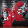 Kansas City Chiefs Hoodie 3D Smoke Red KC Chiefs Gift Kansas City Chiefs Hoodie 3D Smoke Red KC Chiefs Gift 0