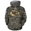 Kansas City Chiefs Hoodie Camo 3D Hoodie Zip Hoodie NFL 3D All Over Print Hoodie Zip Hoodie 1