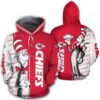 Kansas City Chiefs NFL Dr. Seuss Cat In The Hat 3D All Over Print Hoodie Zip up Hoodie Option 1
